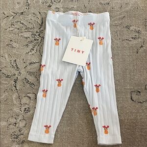 NWT Tiny Cottons Tulip Leggings. Size 9 m